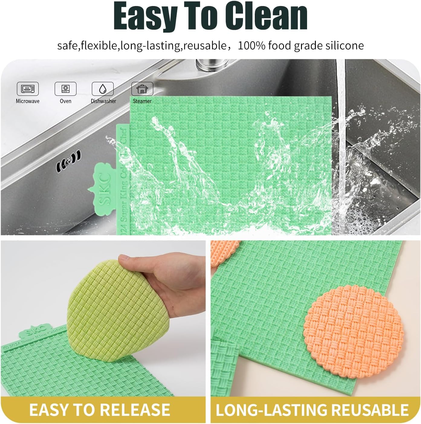 KALAIEN Sweater Texture Fondant Impression Mats Knit Fondant Embosser Texture Mats for Clay Cake Decorating Molds 1Pcs(Style 3)