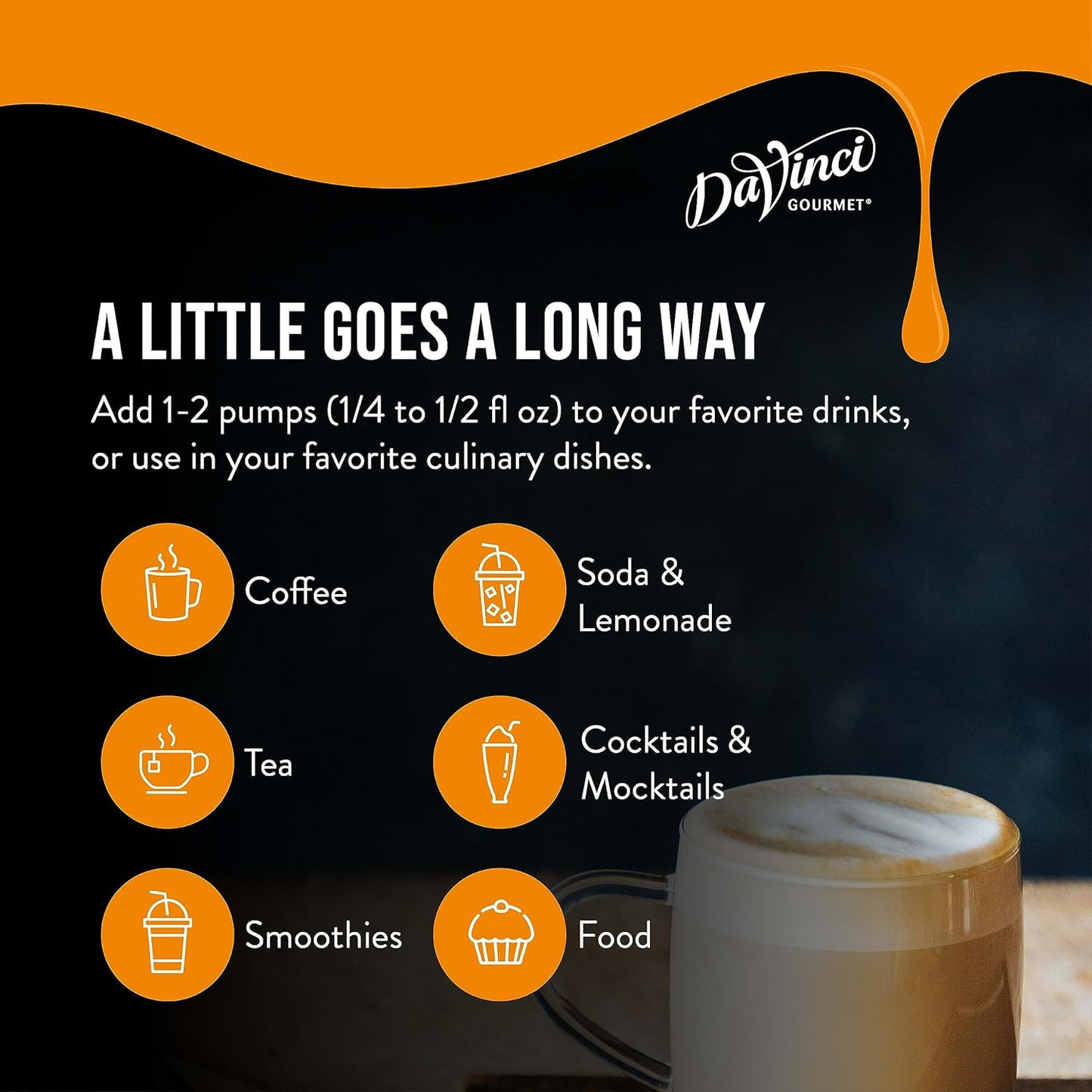 DaVinci Gourmet Classic Apple Syrup, 25.4 Fluid Ounces (Pack of 4)