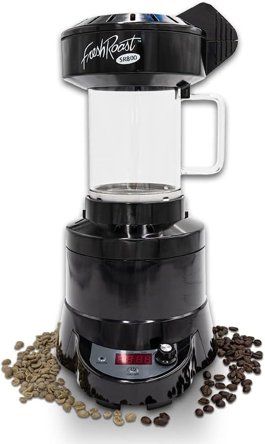 SR800 Coffee Roaster – Roast Coffee at Home – Variable Heat and Fan Control – Digital Display – Roasts 6–8 oz (170–226g) Per Batch – Easy to Use – Fast Roast Time
