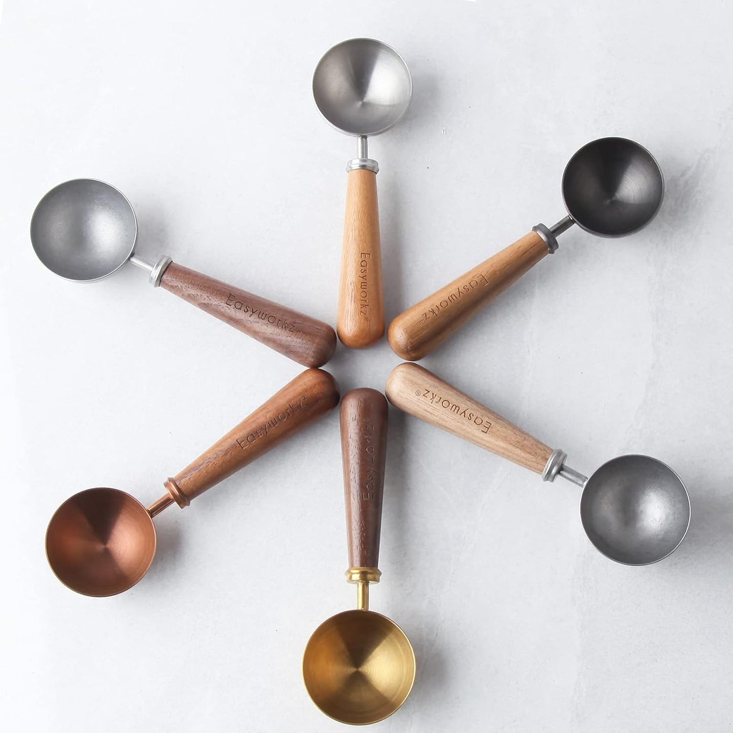 Easyworkz Retro Stainless Steel Coffee Spoon With Black Walnut Handle,10g - Measuring Spoon (Vintage)