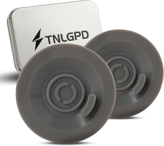 54mm Cleaning Disc Replacement for Breville Espresso Backflush Cleaning Disc for Breville Compatible with BES870/BES878/BES876/BES840/BES880/BES881/BES810/881 (54mm Glossy Gray (No Holes))