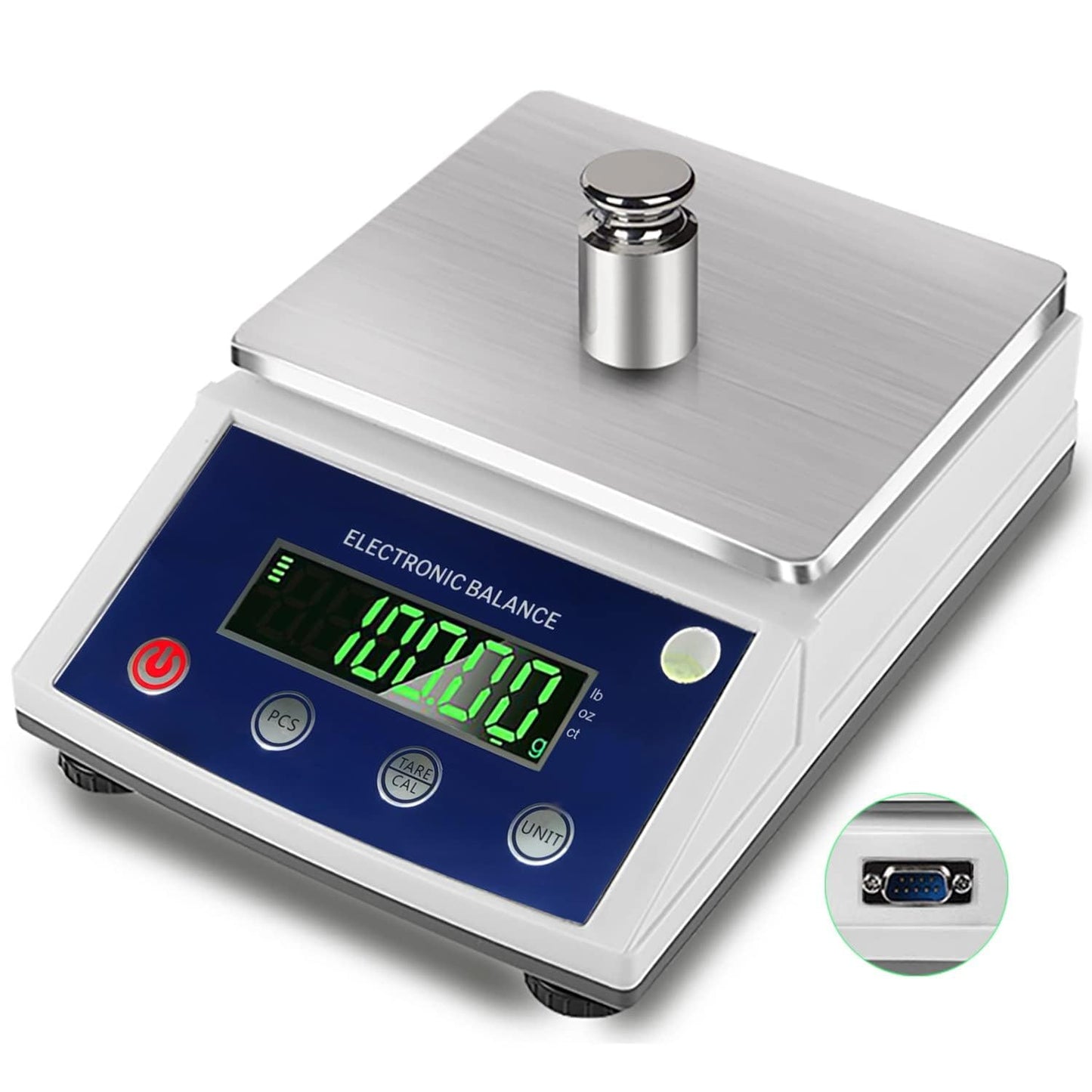 High-Precision Laboratory Digital Analytical Balance Electronic Scales Industrial Scale (3kg/0.01g (Square Pan))