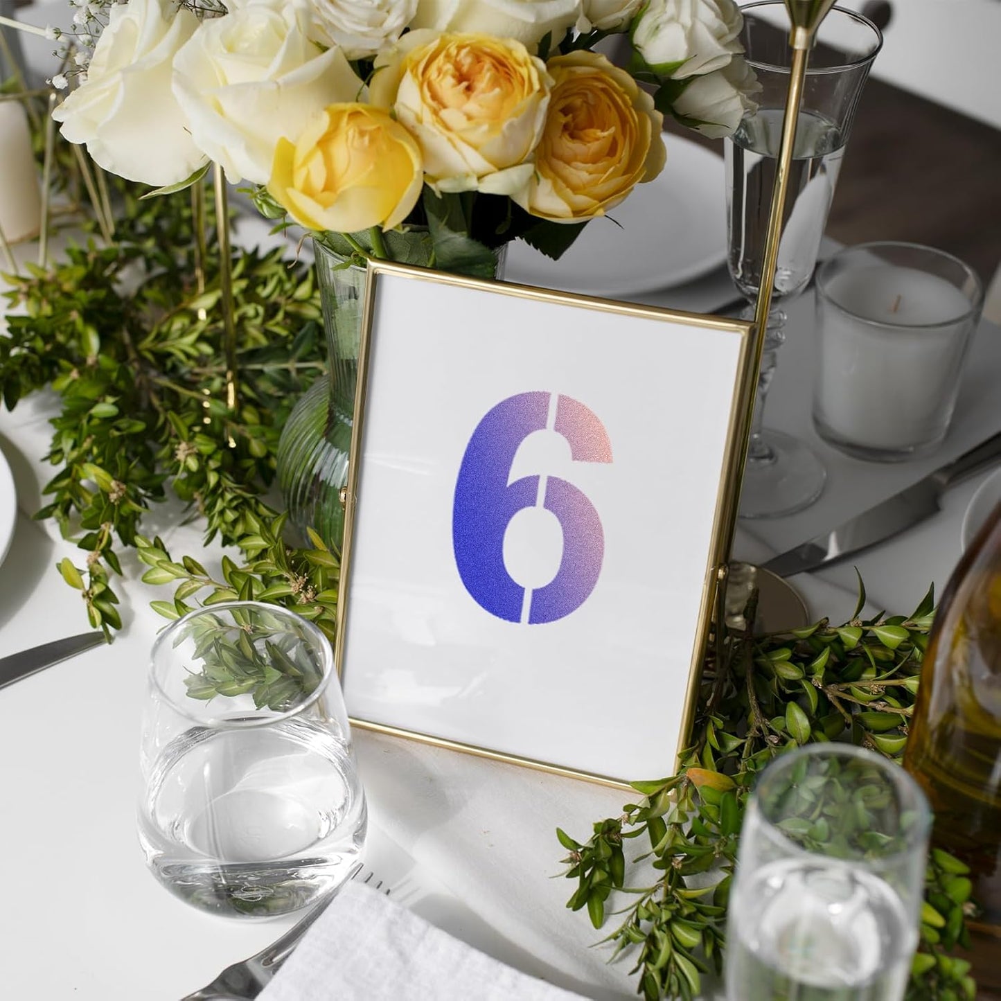 5 Inch Number Stencils 0-9 Address Number Stencil Reusable Number Stencils Set Digital Stencils Templates for Cake Stencil Address Number Painting Stencils Templates