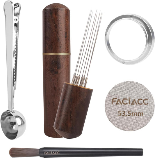 FACIACC WDT Tool Espresso (54MM Coffee Scoop Clip), Black