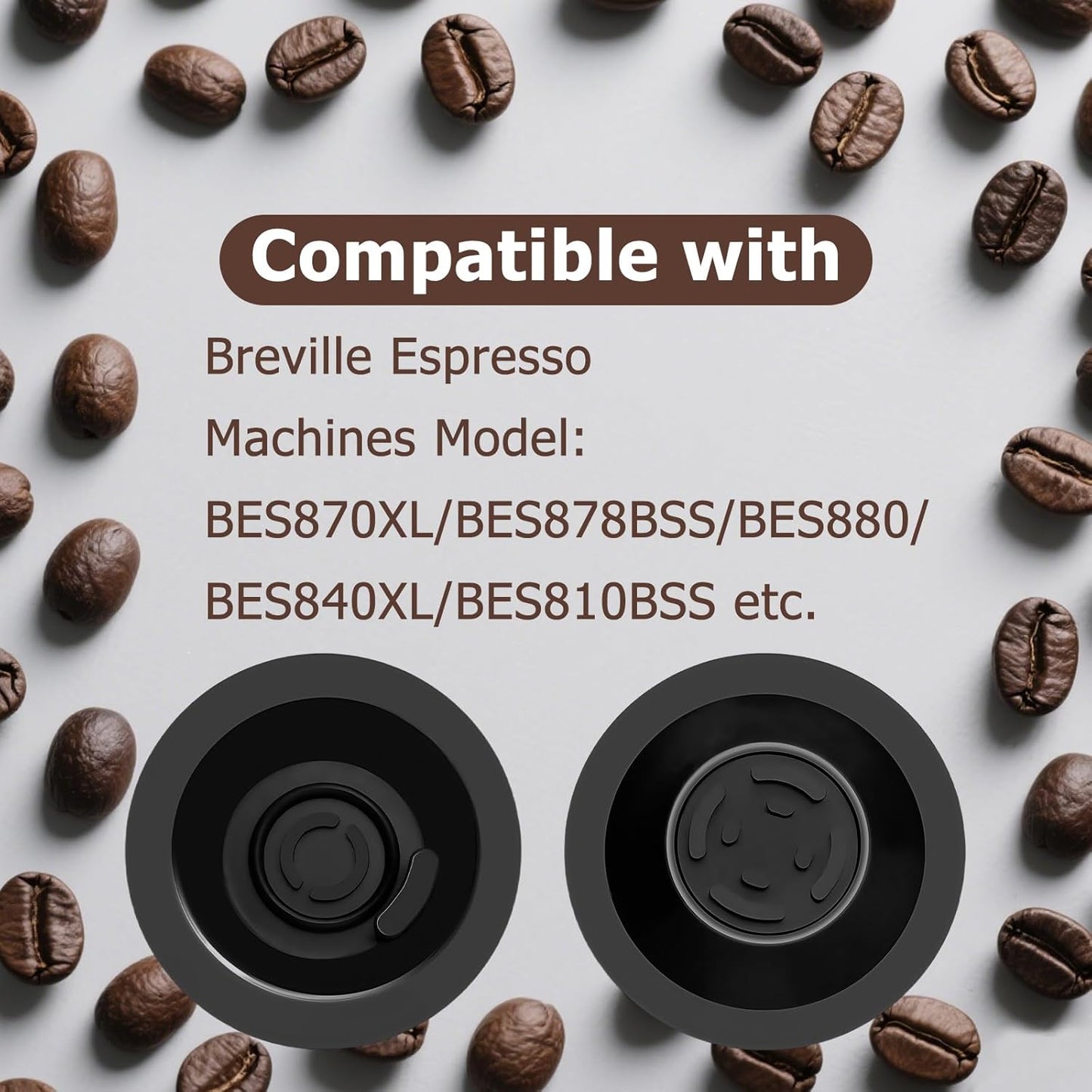 4 Pack 54mm Cleaning Disc for Breville Espresso Machines Accessories Espresso Backflush Breville Cleaning Disc