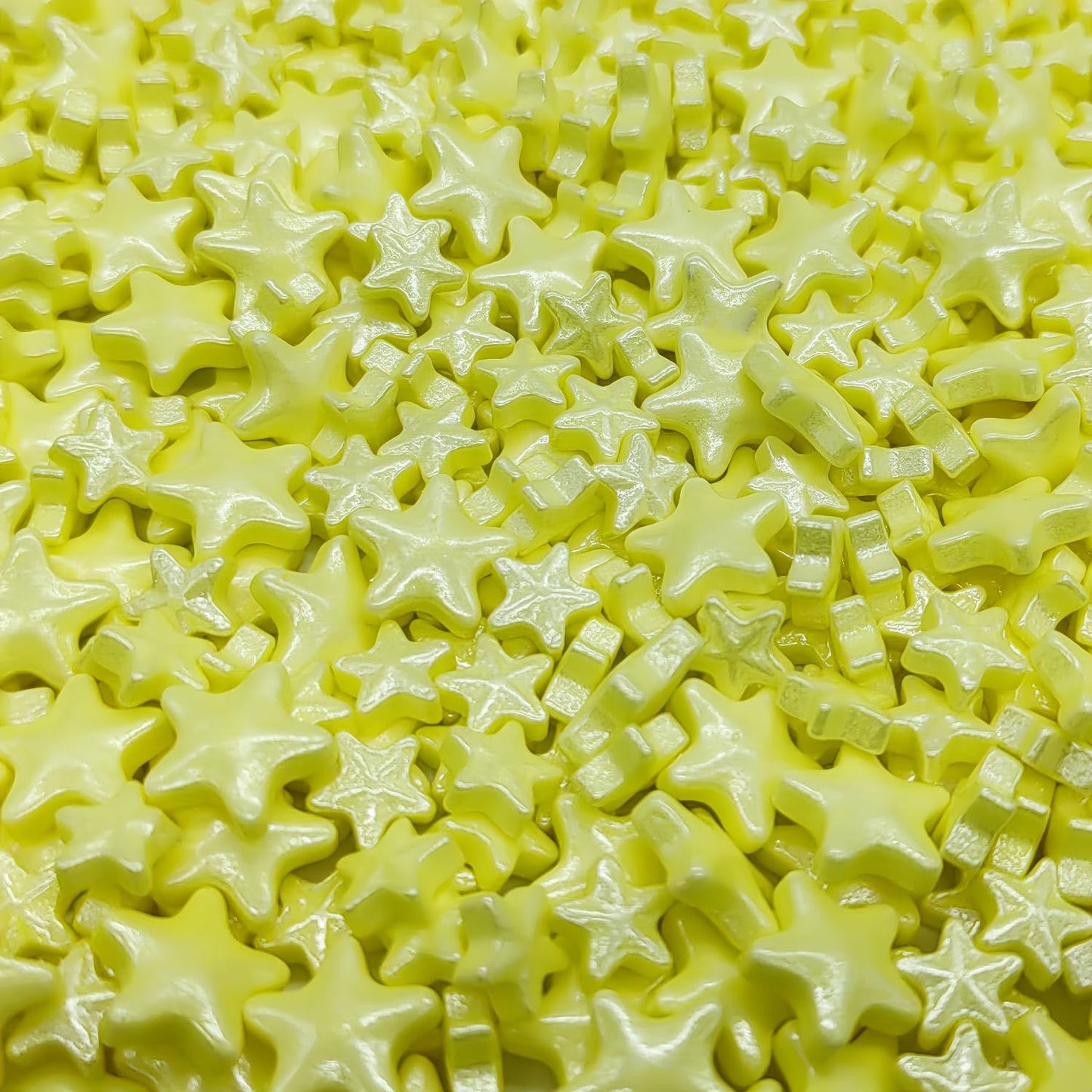 Mixed Size Yellow Stars Sprinkles Edible Stars Cake Decorating Stars Cake Decorations Cupcake Toppers Cookie Decorating Perfect for Cakes,Cupcakes,Desserts Toppings 3OZ