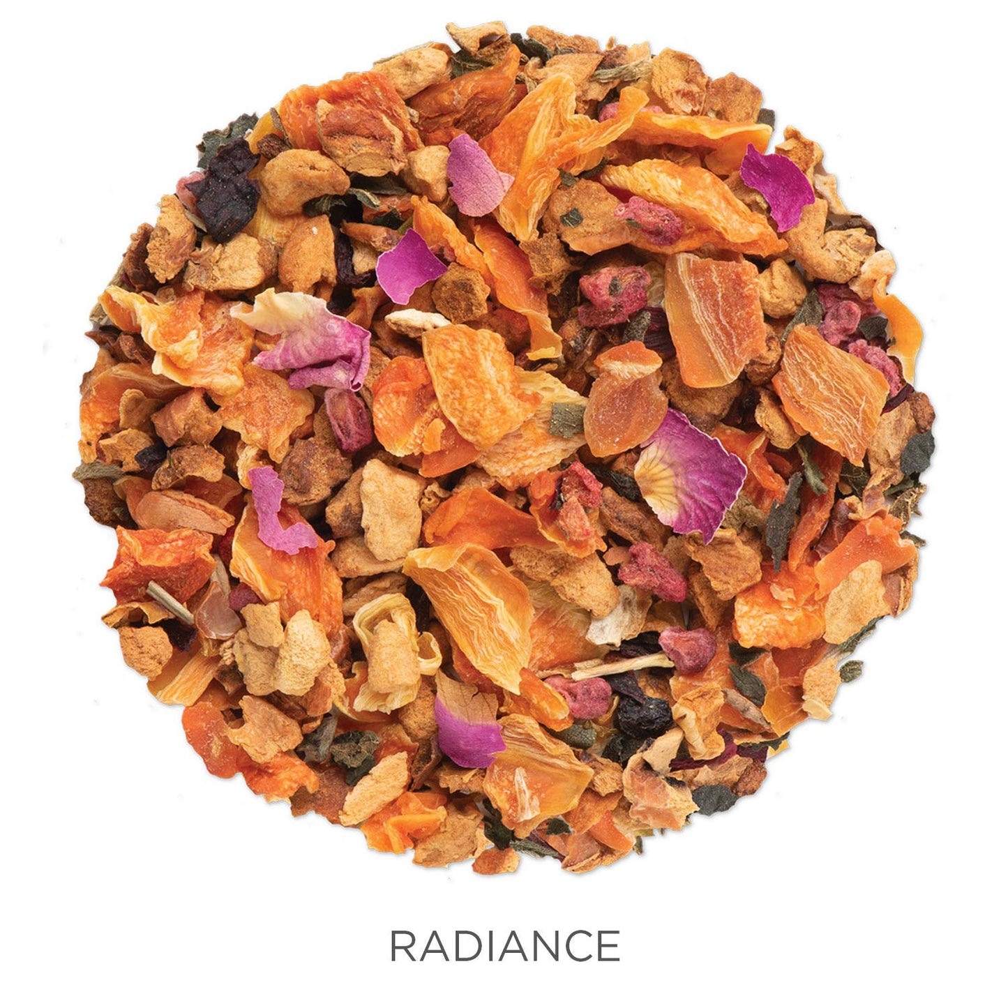 Tea Forte Radiance Premium Organic Loose Leaf Caffeine-Free Herbal Tea Blend Canister, Makes 35-50 Cups