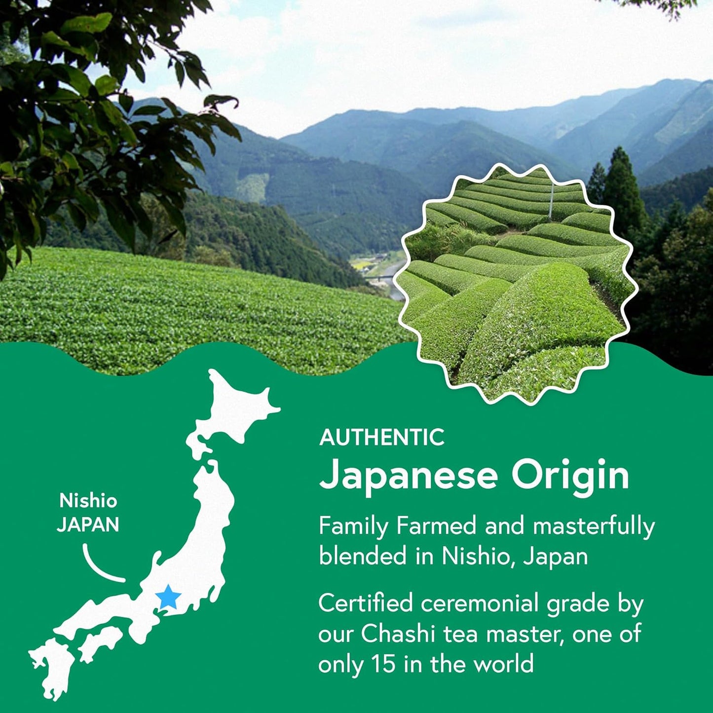 Matchabar Matcha Powder (80g) - Ceremonial Grade Authentic Japanese Matcha Green Tea Powder - Matcha Green Tea Powder Harvested in Japan - Matcha Tea Powder Latte - Zero Sugar, Vegan & 0 Calories