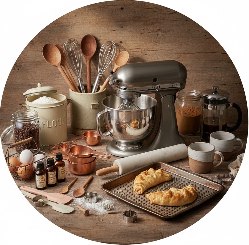 circle photo of Home Café & Baking supplies, make a real photo
